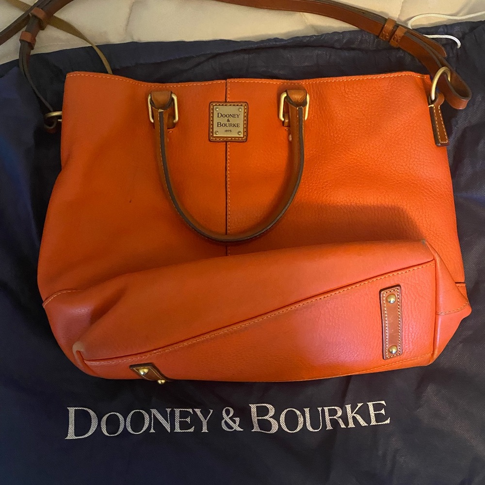 Used Dooney & Bourke bag orange